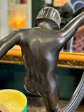 Art Deco-Style Bronzed Spelter Dancer, Mid-20th Century