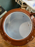 Large vintage enamel teapot