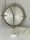 Mid century plug in Metamec wall clock