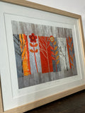 Framed limited edition collage by Sue Johnson