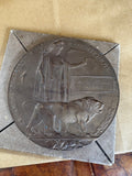 WWI Death Penny Memorial Plaque | James William Sanders