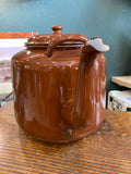 Large vintage enamel teapot