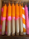Neon Pink, Orange & Gold Candle – True North Chandlers