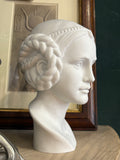 Vintage Goebel Art Nouveau Bisque Porcelain Bust – Classical Maiden, West Germany, 1960s/70s
