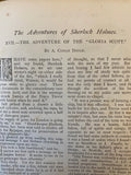 1893 hardback bound volume of six editions of The Strand Magazine