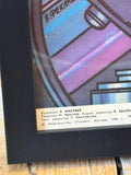 Close-up of lower left corner of Soviet Navy poster showing publisher information identifying artist V. Feklyaev, editor N. Krasnov, published by Izdatelstvo Plakat Moscow 1984