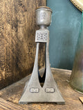 Antique WMF Art Nouveau Metal Candlestick – German Jugendstil c.1910