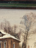 Russian Impressionist School Oil Painting, Signed – Mid 20th Century