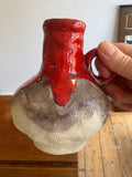 1960s Jasba Keramik Fat Lava Vase – West German Pottery, 14cm