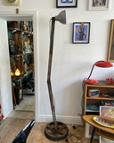 Unique Handcrafted Industrial Floor Lamp – Adjustable & Foldable