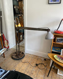 Unique Handcrafted Industrial Floor Lamp – Adjustable & Foldable