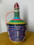 1960s French Scoubidou Carafe – Vintage Woven Plastic Design