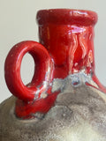 1960s Jasba Keramik Fat Lava Vase – West German Pottery, 14cm