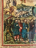 Antique lithograph of The Last Judgment