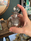 Vintage Art Deco Glass Scent Bottle with Stopper