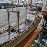 ‘Hannah’ – Large Pond Yacht Model of a Dutch Motor Coaster – Handmade by Mike Alsop