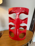 2009 Umbra Wine Rack by Ron Lerner – Red Sculptural Design – Holds 6 Bottles