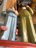 Mid-Century Ceramic Statue – Chairman Mao & Josef Stalin, Chinese Mark