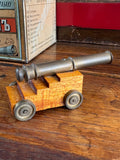 Scratch-Built Miniature Brass Cannon on Wooden Carriage