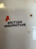 Close-up of British Manufacture stamp on jug base