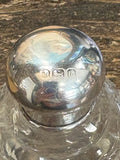 Small Antique Edward VII Silver Top Crystal Scent Bottle – Birmingham 1908
