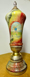 Mid-Century Soviet Shot Put Trophy – Metal & Painted Glass