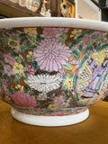 Large 20th Century Chinese Famille Rose Jug and Bowl