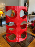 2009 Umbra Wine Rack by Ron Lerner – Red Sculptural Design – Holds 6 Bottles