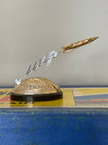 Soviet Vostok 1 desk ornament with globe base dated 12 April 1961 CCCP