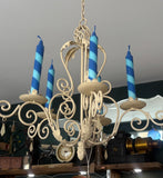 Aqua & Blue Helter Skelter Candle – True North Chandlers