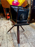 Victorian Mahogany Folding Plate Camera by W. Watson & Sons London – Antique Bellows Camera with Tripod c.1860–70