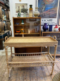 Large rattan trolley