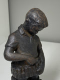 Mid century Soviet statue of young boy