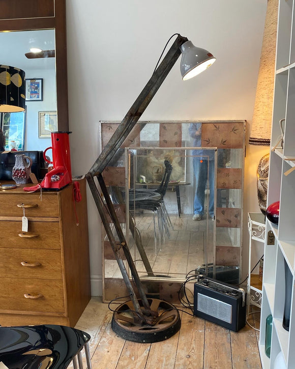 Large scratch built floor lamp