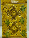 Bitossi 'Spagnolo' yellow slab vase