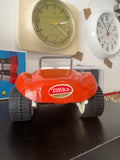 Rear view of Tonka Dune Buggy showing logo sticker.