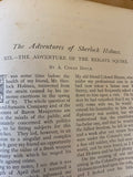 1893 Hardback Bound Volume of The Strand Magazine – Featuring Six Debut Sherlock Holmes Stories