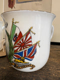 WWI commemorative mug showing flags of Japan and Britain