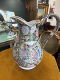 Large 20th Century Chinese Famille Rose Jug and Bowl