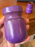 Pair of Small Vintage West German Pottery Pots – Mid-Century Purple Glaze