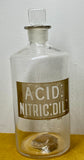 Vintage apothecary bottle - Acid. Nitric. Dil