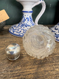 Small Antique Edward VII Silver Top Crystal Scent Bottle – Birmingham 1908