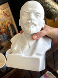 Vintage Bisque Porcelain Lenin Bust – Soviet Era, 23.5cm