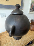 Large Carved Wooden Pot – Possibly Ethiopian, Jima People, Early 20th Century