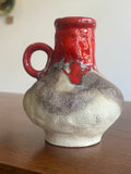 1960s Jasba Keramik Fat Lava Vase – West German Pottery, 14cm