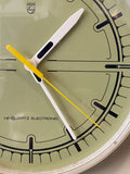 Mid century Phillips quartz wall clock