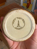 1970s Iden Pottery Mustard Pot with Lid – Rye Sussex, 9cm