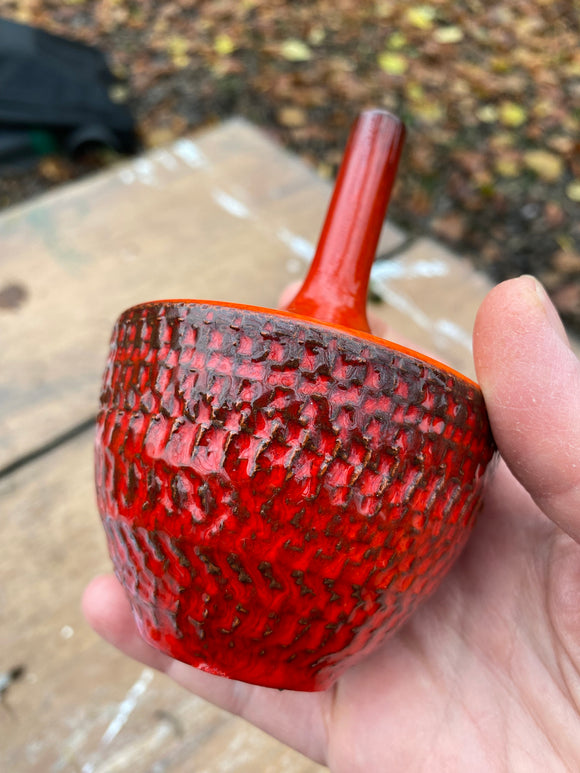 Small studio pottery bottle vase