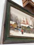 Russian Impressionist Oil on Canvas – Signed, Mid 20th Century