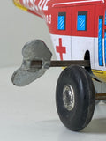 Vintage 1970s Japanese Tin Wind-Up Helicopter – MYK Japan H-19 Swiss Rescue